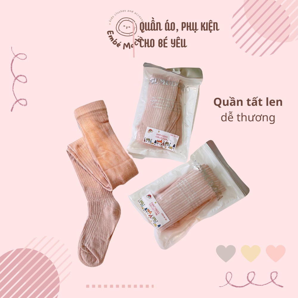 Quần tất có bàn cho bé gái 8-16kg