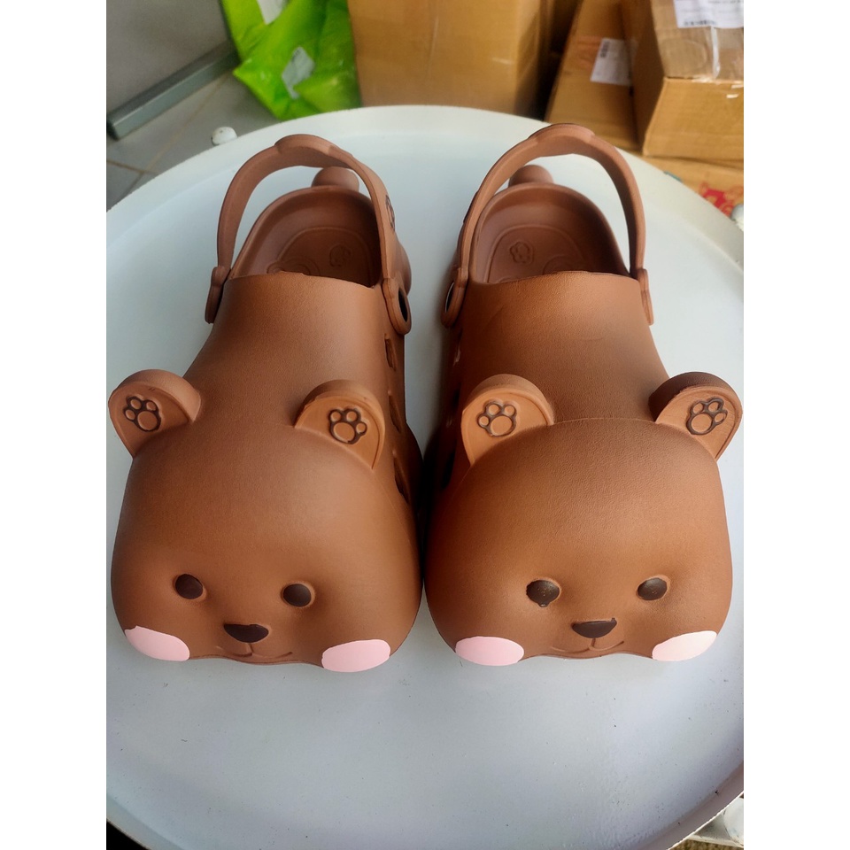 {LOẠI 1}Dép sục cross gấu má hồng dễ thương cute nam nữ (Ảnh thật 100%) Mã 02