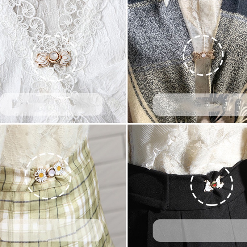 Thắt Lưng Mỏng Cài Nút Hình Hoa Cúc Nhỏ Trang Trí Quần Jean / Áo Khoác / Váy