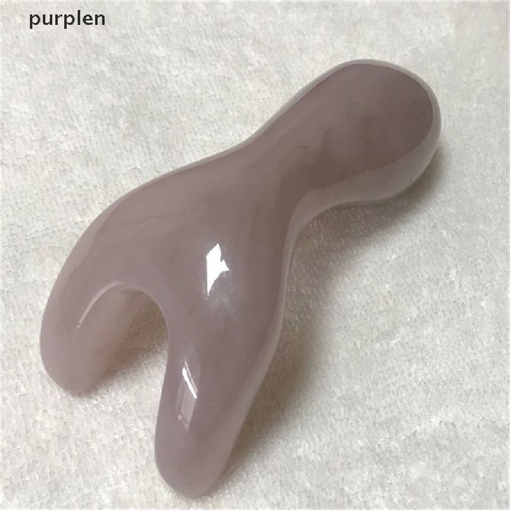 Gua Sha Mát Xa Mặt Và Cơ Thể Bằng Đá Tím Tự Nhiên