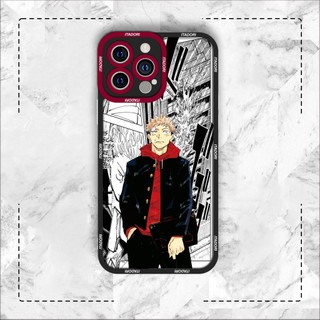 Ốp lưng iphone samsung xiaomi oppo cạnh vuông JMCase Itadori Jujutsu Kaisen