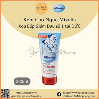 Kem cao ngựa xoa bóp giảm đau mivolis pferdesalbe 200ml - nội địa đức