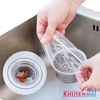 Set 100 túi lọc rác bồn rửa chén
