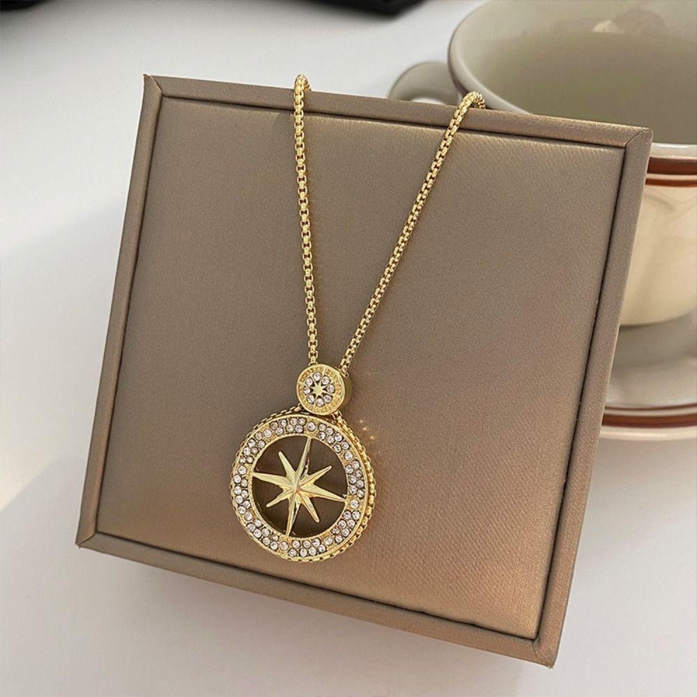 AROMA Vòng Cổ Choker Đính Ngôi Sao Ngọt Ngào Thanh Lịch Phong Cách Hàn Quốc Cho Nữ