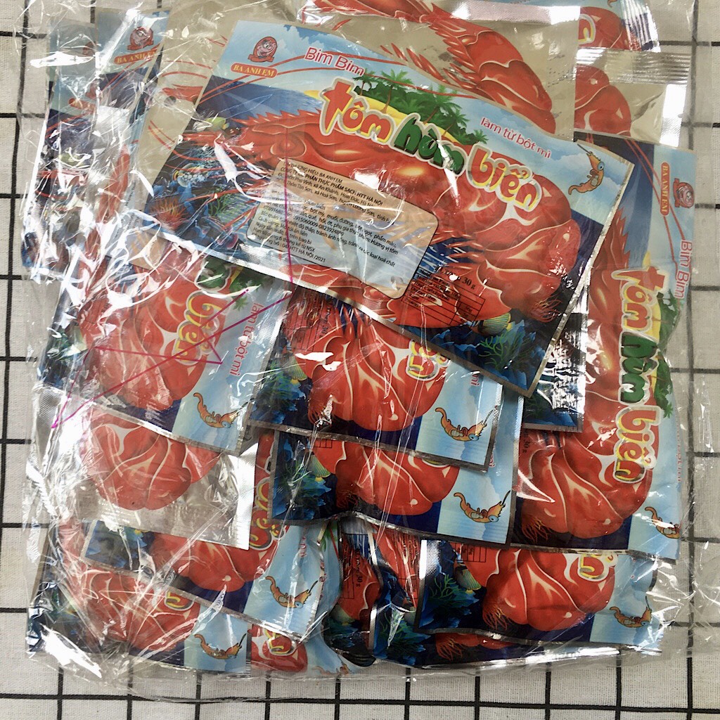 BỊCH 25 GÓI SNACK TÔM HÙM BIỂN