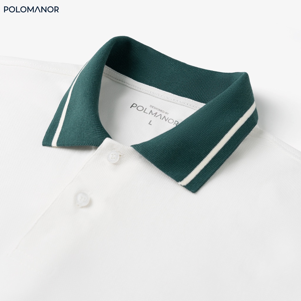 Áo Polo nam có cổ UGO-GREEN vải cá sấu cotton CMC, nam tính, thanh lịch, sang trọng - POLOMANOR