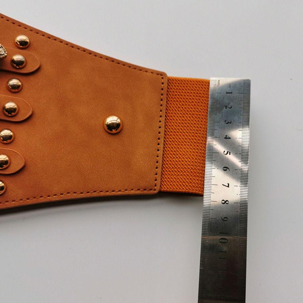 Thắt Lưng Da Bản Rộng Sang Trọng Dùng Mặc Đầm / Áo Khoác / Đầm