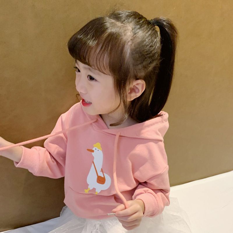 Áo Hoodie Dáng Rộng In Họa Tiết Hoạt Hình Phong Cách Hàn Quốc Thời Trang Xuân Thu 2022