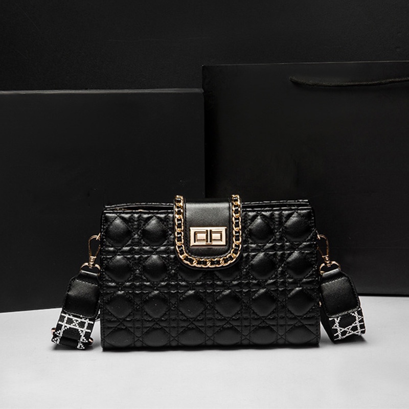 Ielgy Túi Đeo Chéo Hình Thoi Có Khóa niche Dễ Phối Đồ Cho Nữ