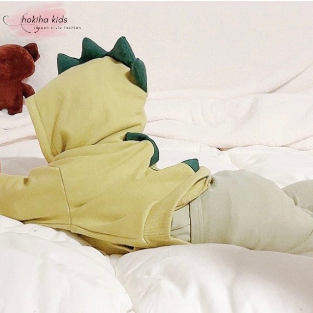 Áo khoác cho bé trai bé gái phong cách Hàn Quốc siêu dễ thương 2 màu be vàng size 6-14kg TE34