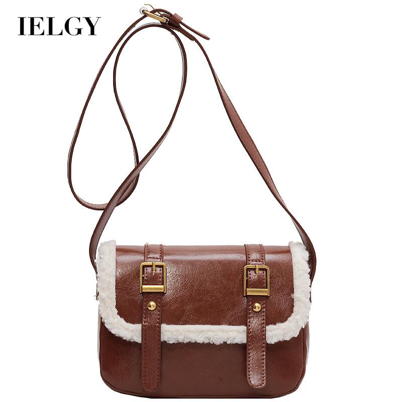 Ielgy Túi Đeo Chéo Phong Cách retro Cao Cấp Dành Cho Nữ