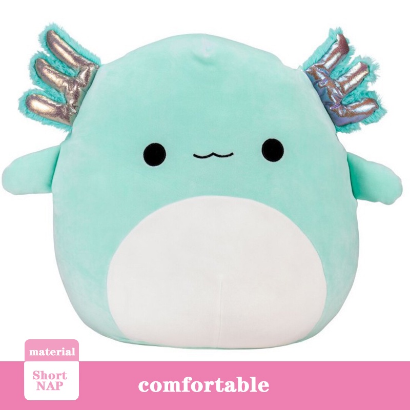 Plush Axolotl 8"16" Teal Green Anastasia Doll Toy Gift Kids Squishmallow Soft