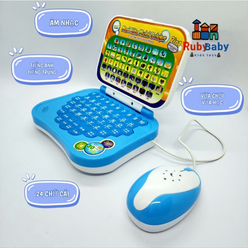 Máy tính Laptop đồ chơi học tập cho bé