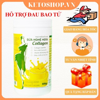 ❤️Sữa nghệ Hera Collagen 500gr ❤️ Sữa nghệ hỗ trợ lợi sữa, đẹp dáng đẹp da