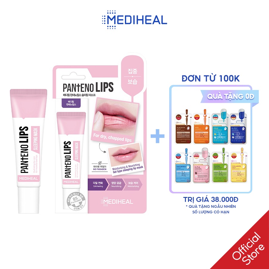 Mặt nạ ngủ cho môi Mediheal Pantenolips Sleeping Mask 10ml