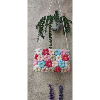 Túi Hoa len ghép Lala (Handmade)