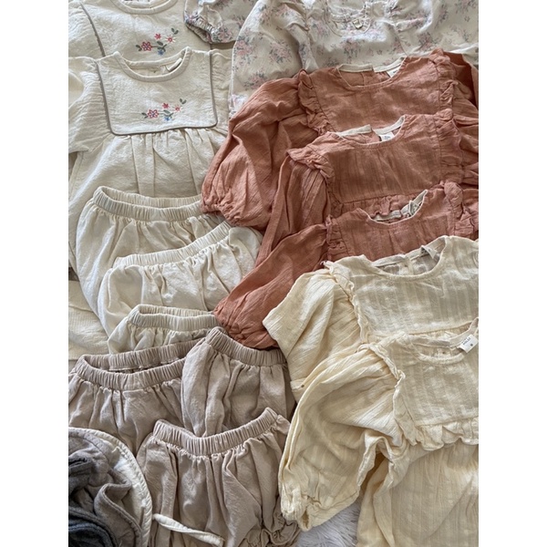 QUẦN BLOOMER BÉ GÁI MINI BEIGE