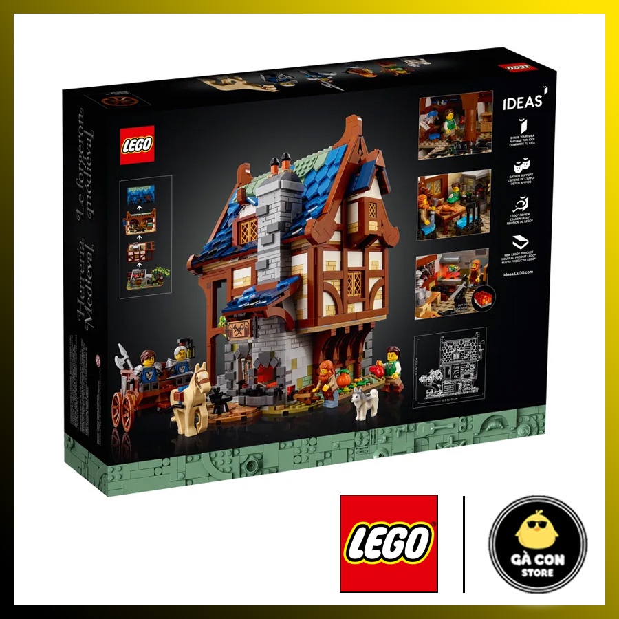 LEGO IDEAS 21325 Medieval Blacksmith - Lò rèn trung cổ