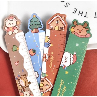 COMBO 3 Thước kẻ nhựa dẻo học sinh mẫu noel giáng sinh🌸