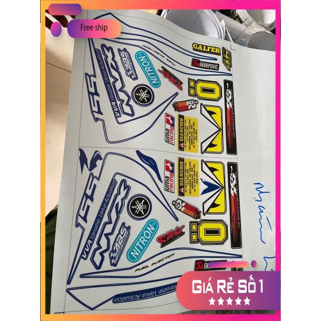 FREE SHIP + QUÀ TẶNG Tem rời xeYamaha NVX dán xe xanh nhám