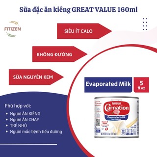  Sữa đặc không đường sữa đặc ăn kiêng Carnation 150ml hàng chính hãng Anh 