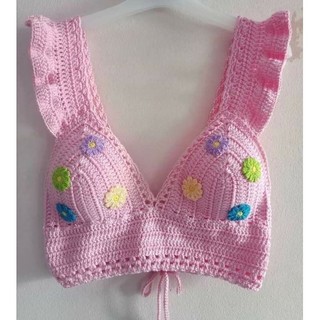 Áo bikini len móc cánh tiên . nhận làm theo mẫu và số đo
