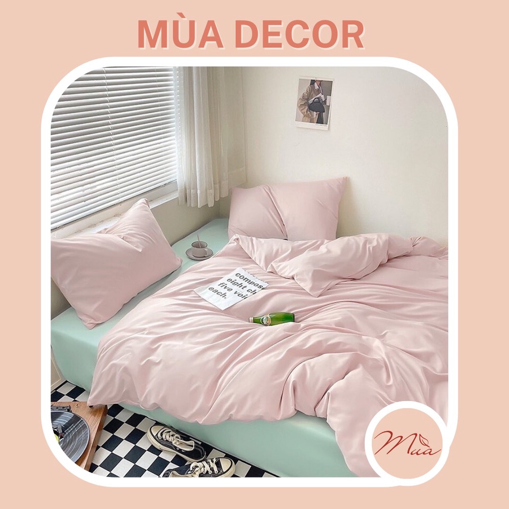 (ALBUM) Bộ chăn ga và vỏ gối cotton basic Mùa Decor - Tone Màu Pastel hot trends