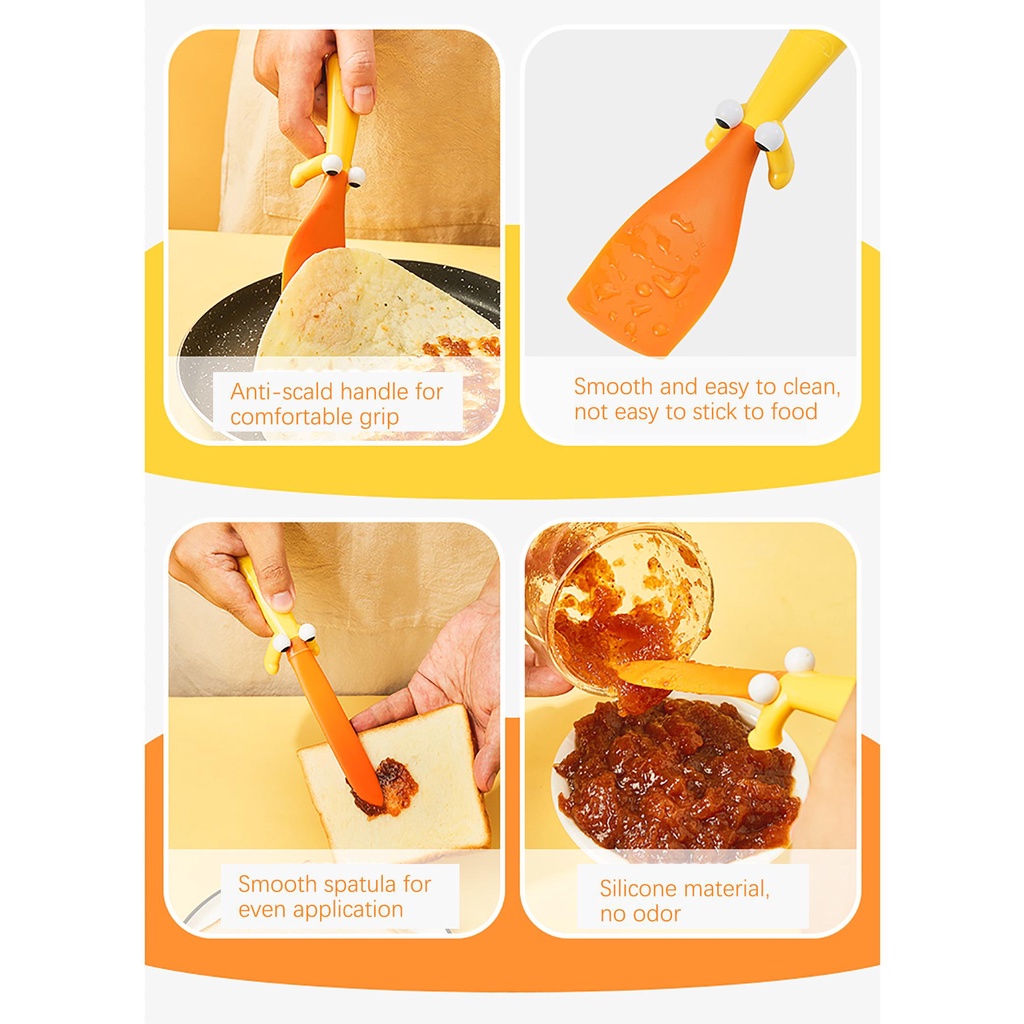 Joie Thìa peekaboo Nhỏ Bằng silicone Trộn Kem Bơ