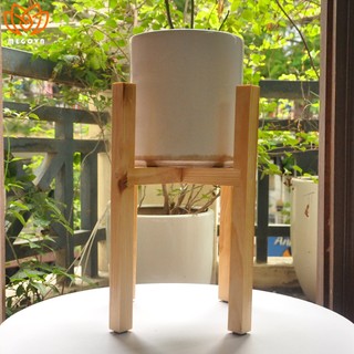 Đôn gỗ vuông để chậu cây cảnh trang trí, giá gỗ đỡ chậu cây MEGO-05