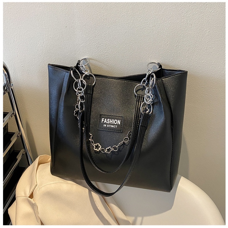 M97-Túi Xách Da pu Mềm Cỡ Lớn Phối Dây Xích Thời Trang Hàn Quốc Cao Cấp Cho Nữ