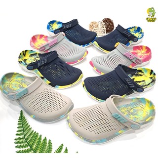Dép cross literide clog 360 camo loang nam nữ cao cấp, dép sục cross literide 360 phun sơn unisex tặng jibbitz Nhacasau