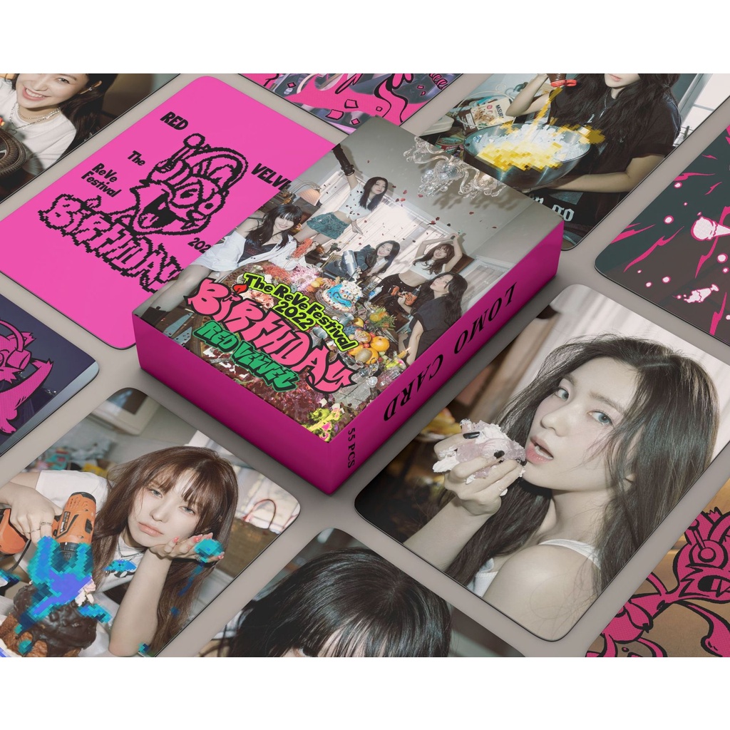 Red Velvet Album Birthday Photocard The ReVe Festival 2022  Lomo Card 54pcs/box