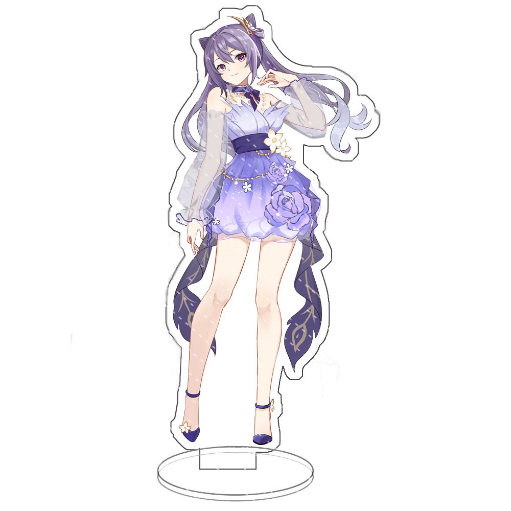 Giá Đỡ Đồ trang trí Nhân Vật Anime YB2 Genshin Va Chạm Ganyu Shenhe Keqing