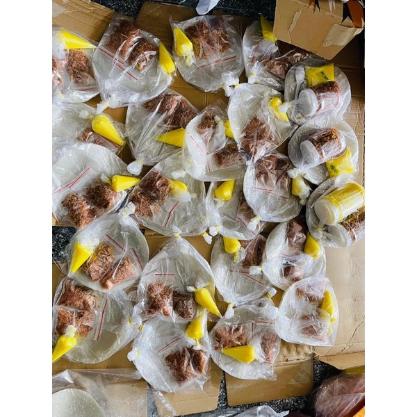 Combo Phơi Sương mini 200 gram: bánh tráng Phơi Sương 100gram + muối hành phi 50 gram + bơ 50 gram