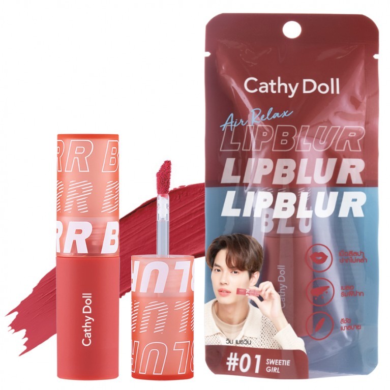 Son Kem Lì, Mịn Môi, Lâu Trôi Cathy Doll Air Relax Lip Blur 3.5g