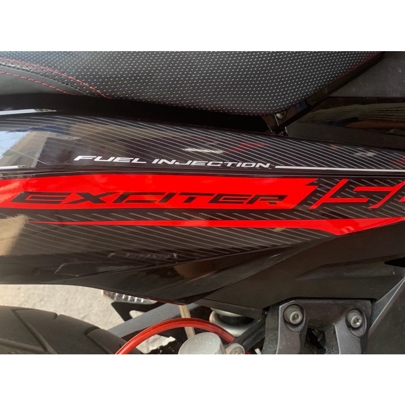 Bộ tem xe exciter Rc 150 2017 màu đỏ đen hàng nhập Thái Lan theo xe nhập khẩu thái lan dành riêng ch