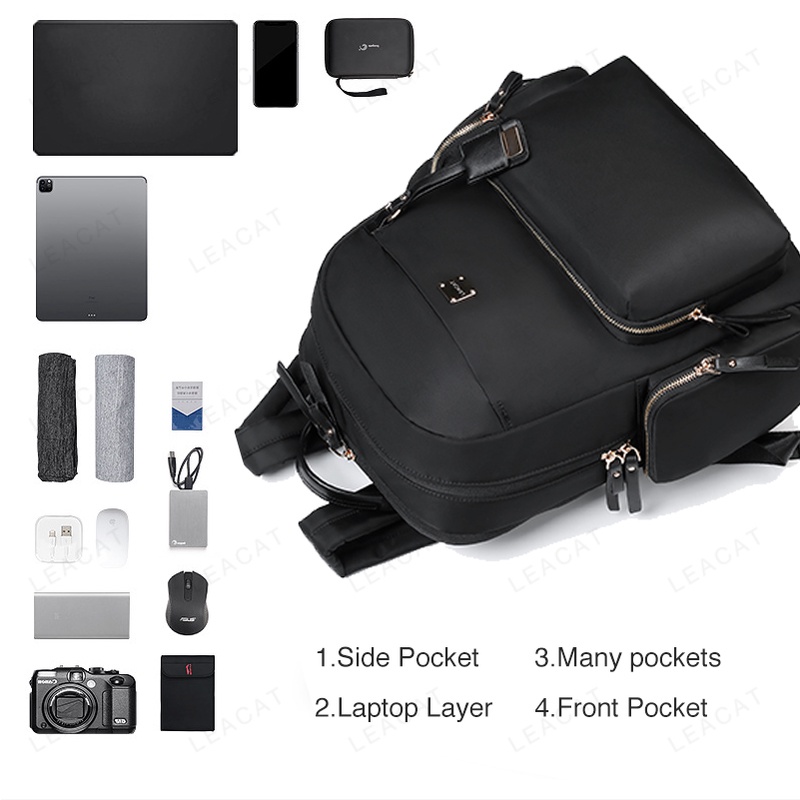 Balo LEACAT đựng laptop 14 inch thời trang công sở cho nữ | BigBuy360 - bigbuy360.vn