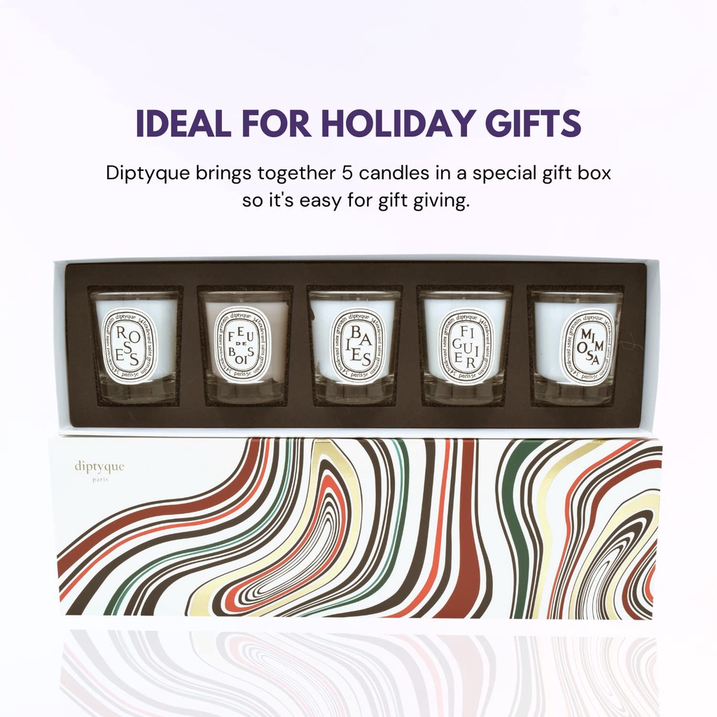 SET NẾN THƠM CAO CẤP DIPTYQUE (BOX 5PSC)