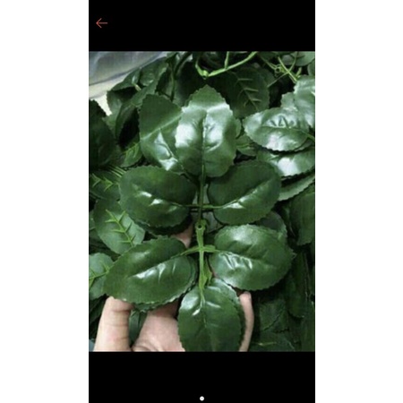100g lá hoa hồng bằng vải dùng cắm hoa sáp, hoa nhựa, hoa giả siêu tự nhiên