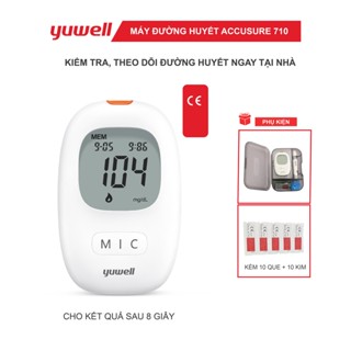 Máy đo đường huyết Yuwell Accusure 710 Tặng 10 que thử và 10 kim
