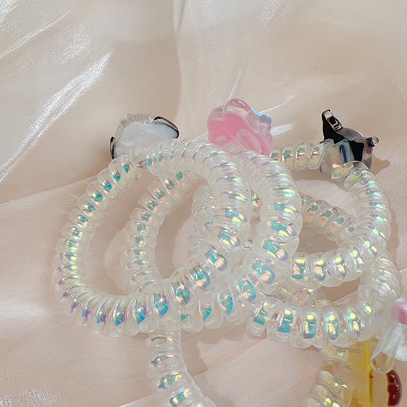 Dây Cột Tóc Hình Chú Chó Yugui Hoạt Hình Lấp Lánh Dễ Thương Cho Bạn Bè Và Học Sinh