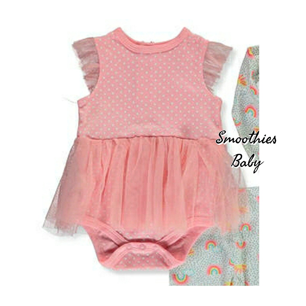 BODYSUIT BỘ LIỀN THÂN KIỂU ĐẦM CHO BÉ GÁI 3 - 11KG
