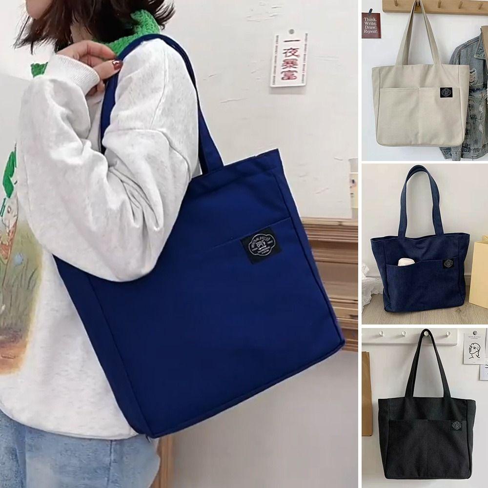 PINEVN Túi Tote Đeo Vai Sức Chứa Lớn Thân Thiện Với Môi Trường Có Thể Tá