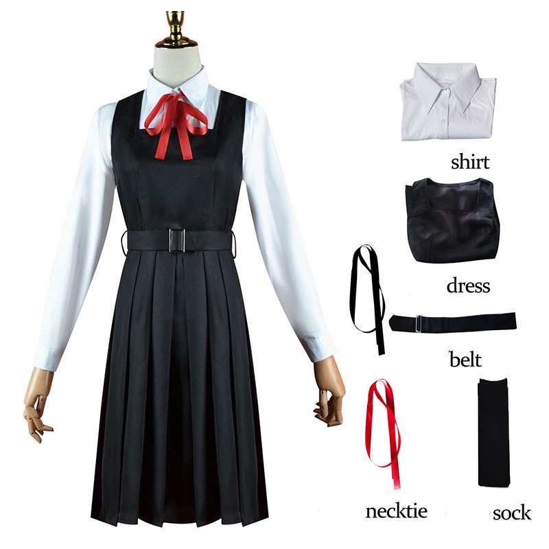 Anime Chainsaw Man Cosplay Makima Cosplay Mitaka Asa Yoshida Cosplay Costume Nurse Uniform Machima Demon Hunter Costume Halloween Carnival