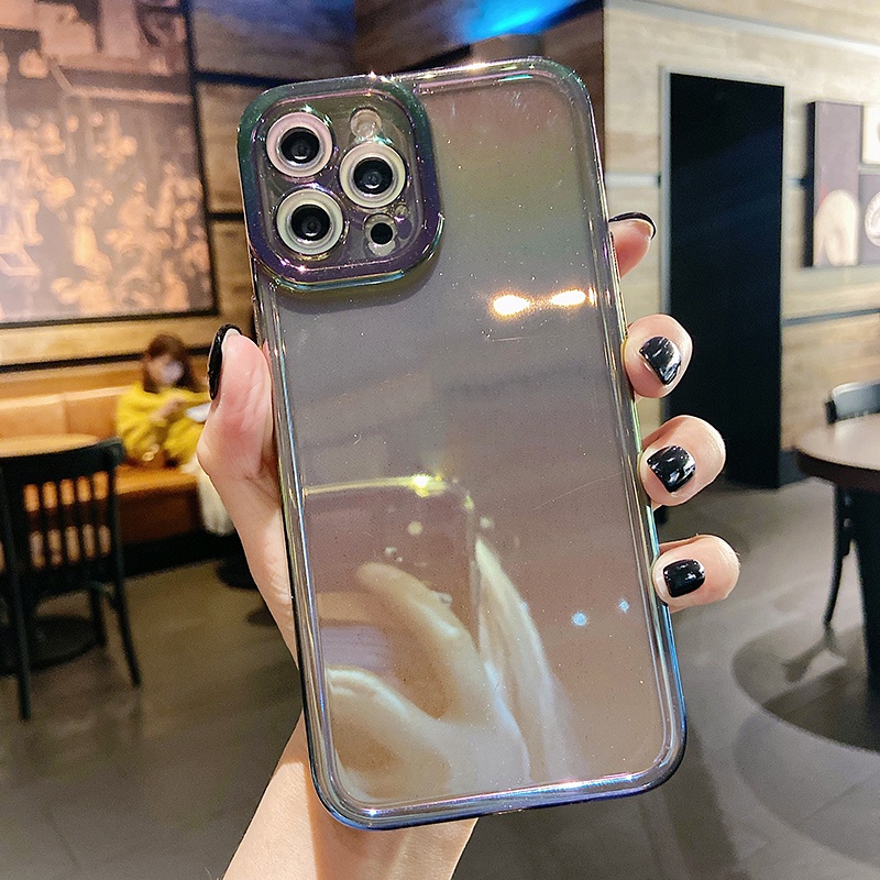 Ốp Điện Thoại Dẻo Trong Suốt Họa Tiết Bầu Trời Đầy Sao Cho iPhone 14 13 12 11 Pro Max XS XR X