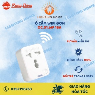 Ổ cắm Wifi Thông Minh Rạng Đông Model: OC.01.WF 16A kết nối wifi,hẹn giờ,bật/tắt từ xa qua Internet - dùng app Android/i