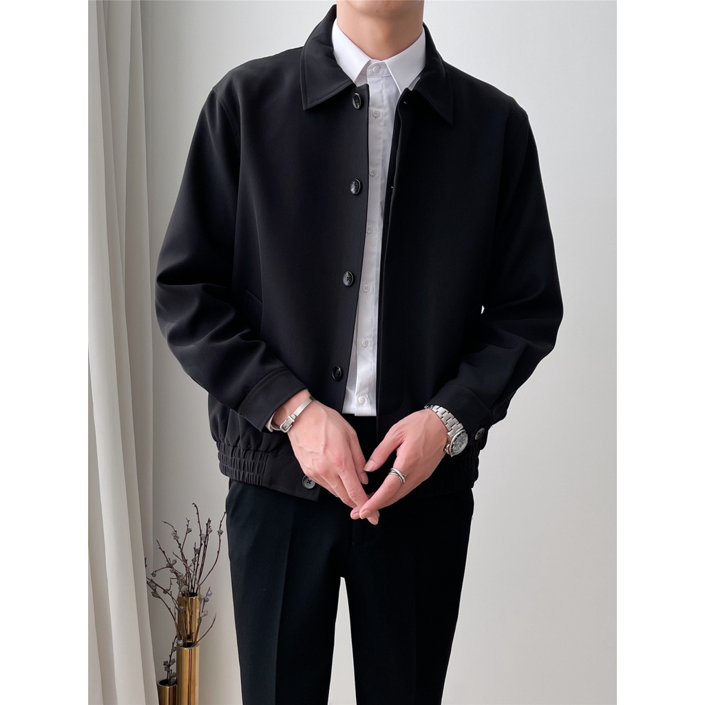 Áo Khoác Dáng Rộng Ngắn Phong Cách Hàn Quốc Thời Trang Xuân Thu 2022 Cho Nam