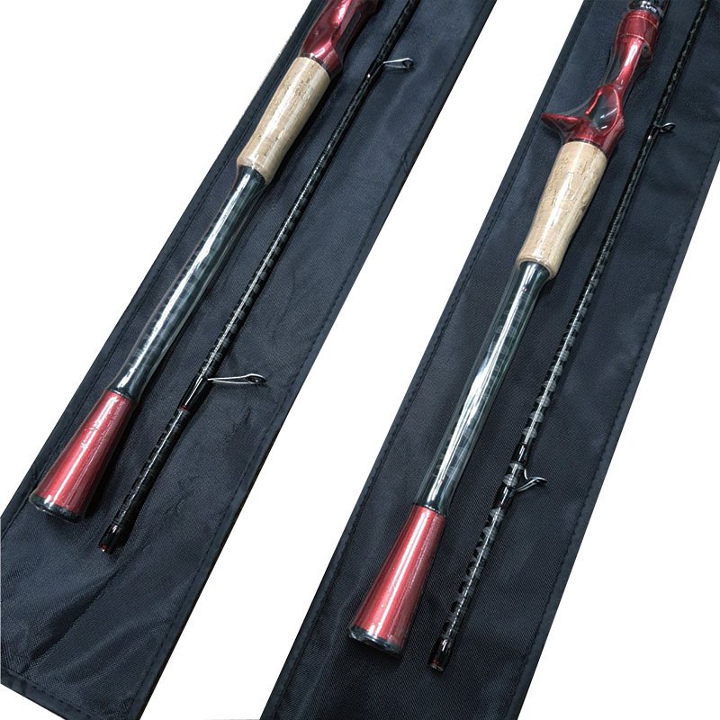 Cần câu lure cao cấp khoen FUJI độ cứng M đầu bu chống xoắn chất liệu carbon cao cấp CM34