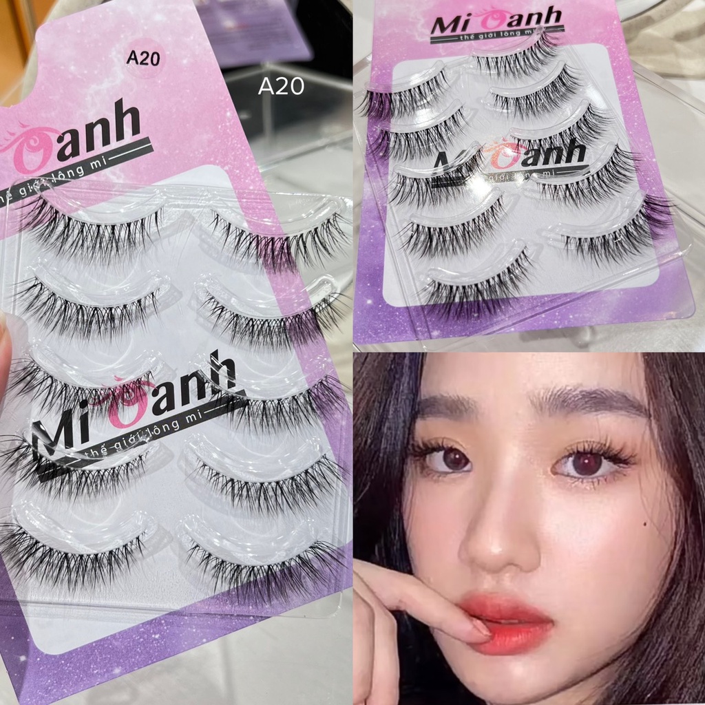 A20 LÔNG MI GÂN TRONG 5 CẶP MI OANH SIÊU TỰ NHIÊN
