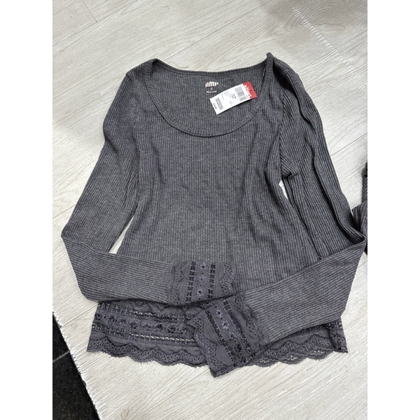 Áo Thun Phối Ren dài tay